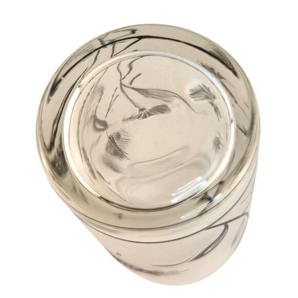 Libbey Silver Wheat Frosted 4 Oz Juice Glass  USA Vintage Design Glassware Colle - Picture 6 of 7